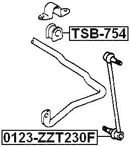 TSB-754 - FRONT STABILIZER BAR BUSH D21