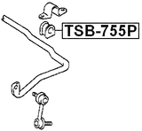 TSB-755P - FRONT STABILIZER BAR BUSH D22