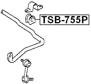 TSB-755P - FRONT STABILIZER BAR BUSH D22