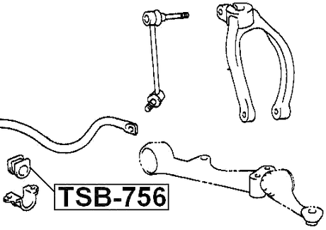 TSB-756 - FRONT STABILIZER BAR BUSH D26