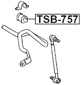 TSB-757 - FRONT STABILIZER BAR BUSH D22