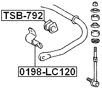 TSB-792 - REAR STABILIZER BAR BUSH D21