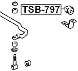 TSB-797 - FRONT STABILIZER BAR BUSH D27.5