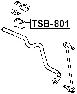 TSB-801 - FRONT STABILIZER BAR BUSH D18