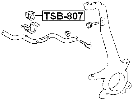 TSB-807 - FRONT STABILIZER BAR BUSH D30