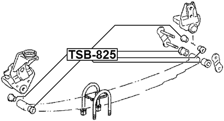 TSB-825 - REAR LEAF SPRING BUSHING REAR
