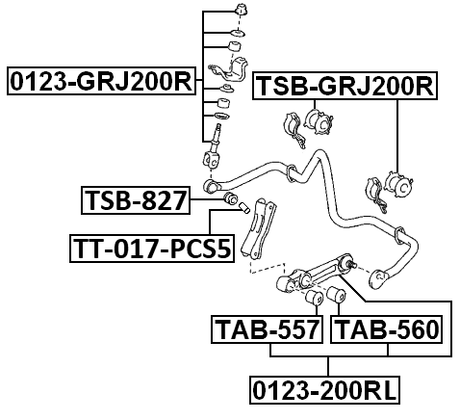 TSB-827 - STABILIZER BAR BUSH