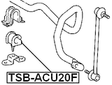 TSB-ACU20F - FRONT STABILIZER BAR BUSH D23