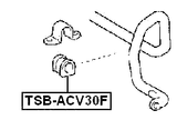 TSB-ACV30F - FRONT STABILIZER BAR BUSH D23