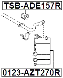 TSB-ADE157R - REAR STABILIZER BAR BUSH D22