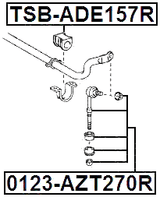 TSB-ADE157R - REAR STABILIZER BAR BUSH D22
