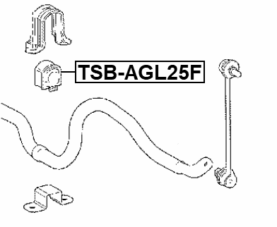 TSB-AGL25F - FRONT STABILIZER BAR BUSH D28.6