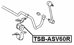 TSB-ASV60R - REAR STABILIZER BAR BUSH D14.7