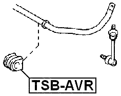 TSB-AVR - REAR STABILIZER BAR BUSH D20