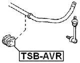 TSB-AVR - REAR STABILIZER BAR BUSH D20