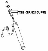 TSB-GRN210UPR - REAR SHOCK ABSORBER BUSHING