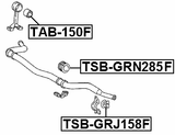 TSB-GRN285F - FRONT STABILIZER BAR BUSH D41