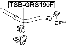 TSB-GRS190F - FRONT STABILIZER BAR BUSH D27.2