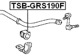 TSB-GRS190F - FRONT STABILIZER BAR BUSH D27.2