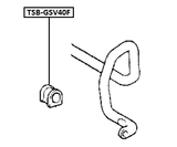 TSB-GSV40F - FRONT STABILIZER BAR BUSH D25