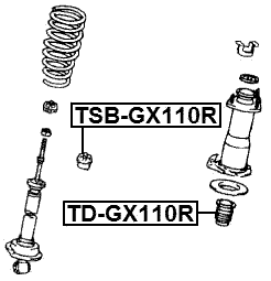 TSB-GX110R - REAR SHOCK ABSORBER BUSHING