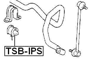 TSB-IPS - FRONT STABILIZER BAR BUSH D24