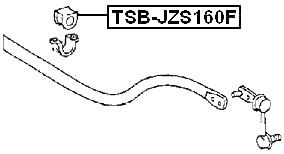 TSB-JZS160F - FRONT STABILIZER BAR BUSH D28
