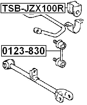 TSB-JZX100R - REAR STABILIZER BAR BUSH D21