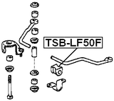 TSB-LF50F - FRONT STABILIZER BAR BUSH D26