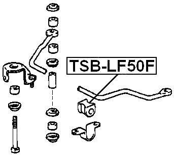TSB-LF50F - FRONT STABILIZER BAR BUSH D26