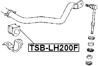 TSB-LH200F - FRONT STABILIZER BAR BUSH D30