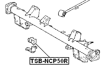 TSB-NCP50R - REAR STABILIZER BAR BUSH D10