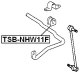 TSB-NHW11F - FRONT STABILIZER BAR BUSH D20