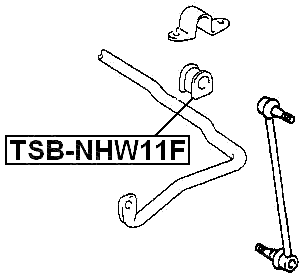 TSB-NHW11F - FRONT STABILIZER BAR BUSH D20