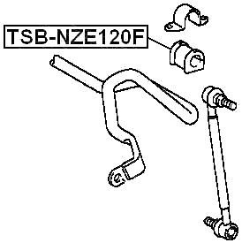TSB-NZE120F - FRONT STABILIZER BAR BUSH D21