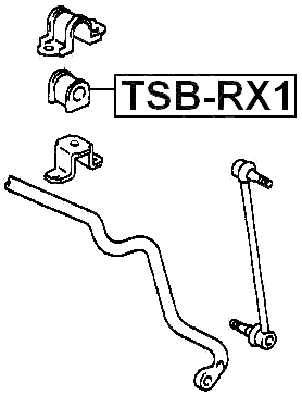 TSB-RX1 - FRONT STABILIZER BAR BUSH D17