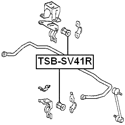 TSB-SV41R - REAR STABILIZER BAR BUSH D15
