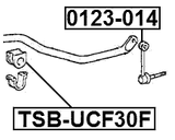 TSB-UCF30F - FRONT STABILIZER BAR BUSH D26.5