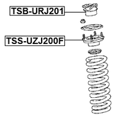 TSB-URJ201 - FRONT SHOCK ABSORBER BUSHING