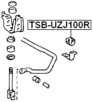 TSB-UZJ100R - REAR STABILIZER BAR BUSH D23