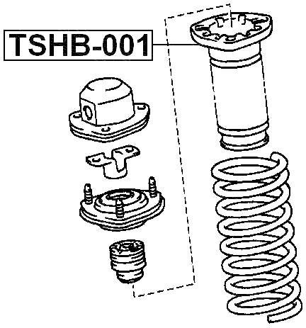 TSHB-001 - REAR SHOCK ABSORBER BOOT