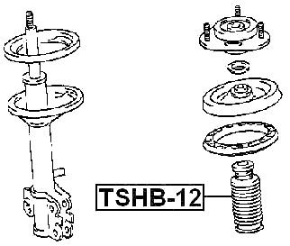 TSHB-12 - UNIVERSAL BOOT WITH JOUNCE BUMPER, SHOCK ABSORBER D12