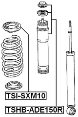 TSHB-ADE150R - REAR SHOCK ABSORBER BOOT