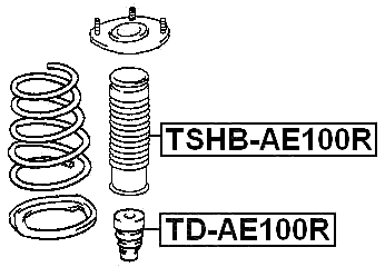 TSHB-AE100R - REAR SHOCK ABSORBER BOOT