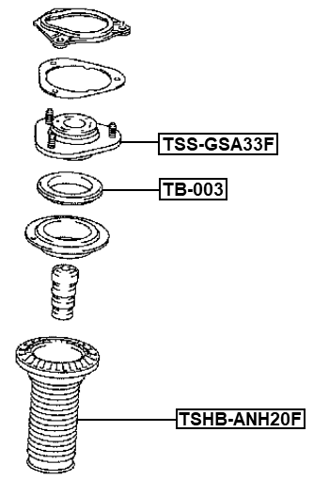 TSHB-ANH20F - FRONT SHOCK ABSORBER BOOT