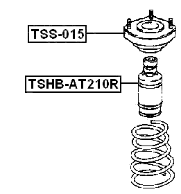 TSHB-AT210R - REAR SHOCK ABSORBER BOOT