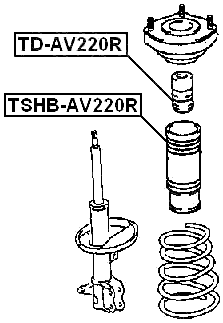 TSHB-AV220R - REAR SHOCK ABSORBER BOOT