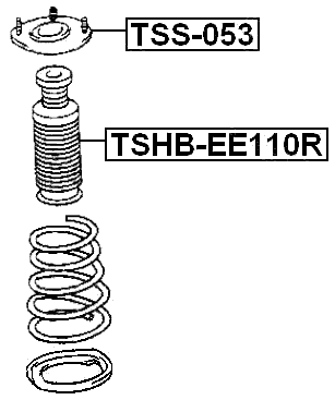TSHB-EE110R - REAR SHOCK ABSORBER BOOT