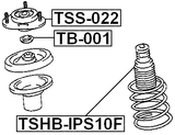 TSHB-IPS10F - FRONT SHOCK ABSORBER BOOT
