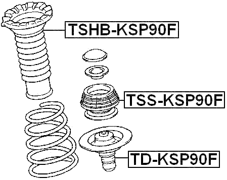 TSHB-KSP90F - FRONT SHOCK ABSORBER BOOT